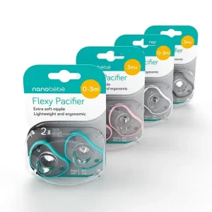 Flexy Silicone Pacifiers - Pink 0-3m